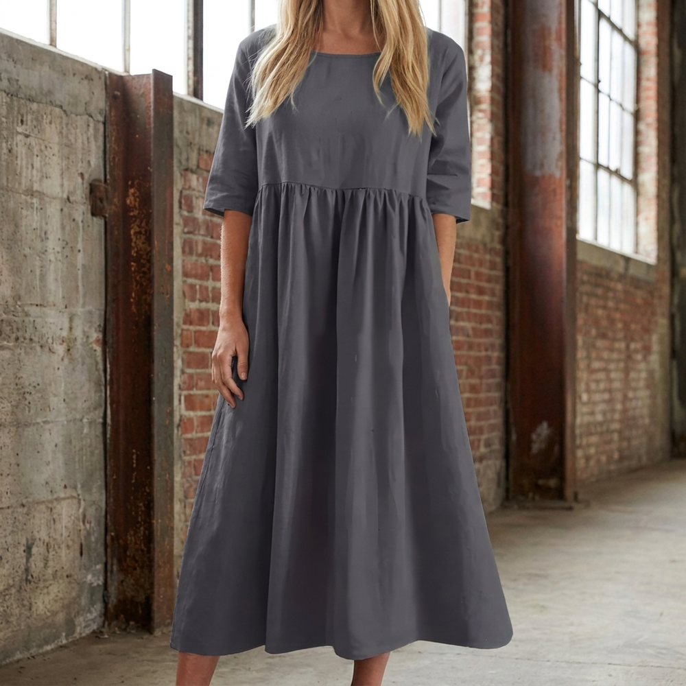 Seraphina Midi Dress - Gray lifestyle