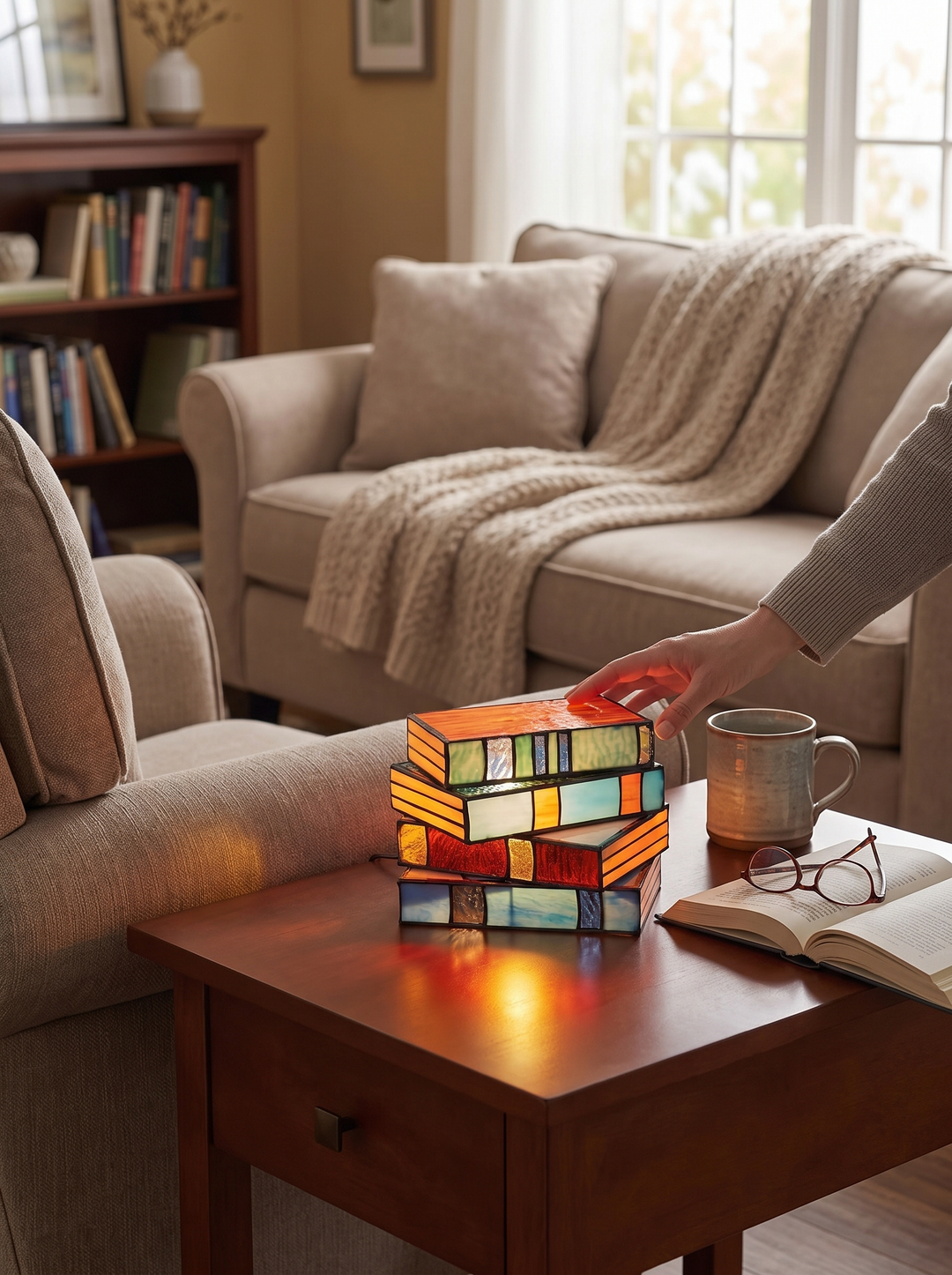 GlassNovel Book Lamp lifestyle 3