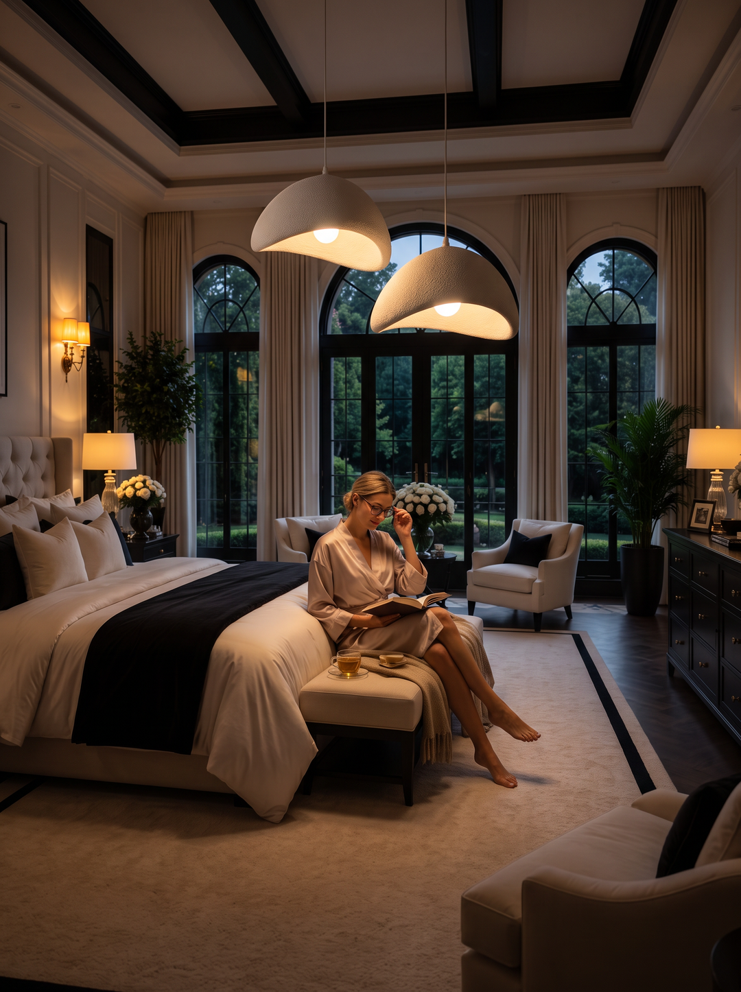 Zenith Glow LED Chandelier lifestyle 2