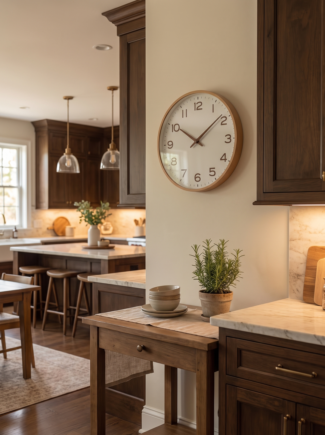 Nordic Wood Wall Clock lifestyle 3
